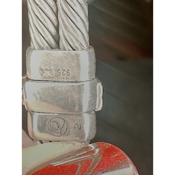 Rare David Yurman 925 Blue Topaz & Diamond Cable Gemstone Albion Bangle Bracelet - Picture 6 of 16